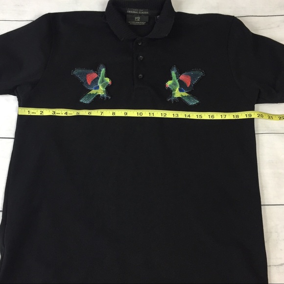 Scotch & Soda Embroidered Parrot Bird Polo Shirt - Picture 7 of 9
